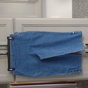 Women's petite stretch jeans capris